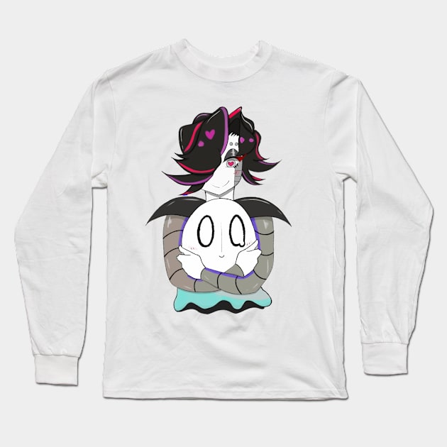 mettaton and napstablook! Long Sleeve T-Shirt by kuush0